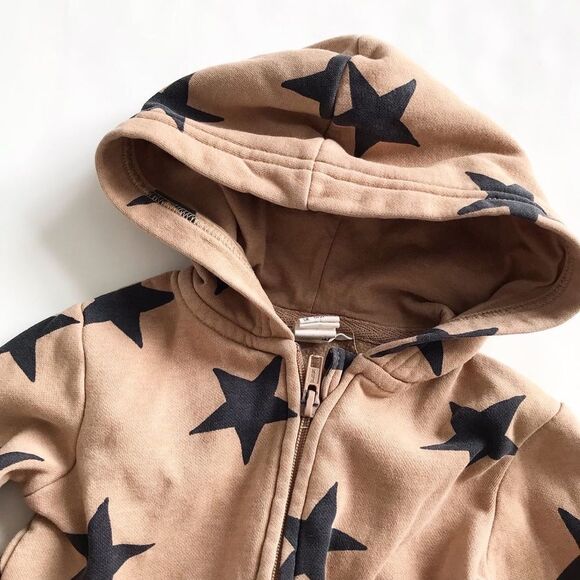 H&M star print hooded sweatshirt EUC 1.5-2Y - Picture 2 of 5